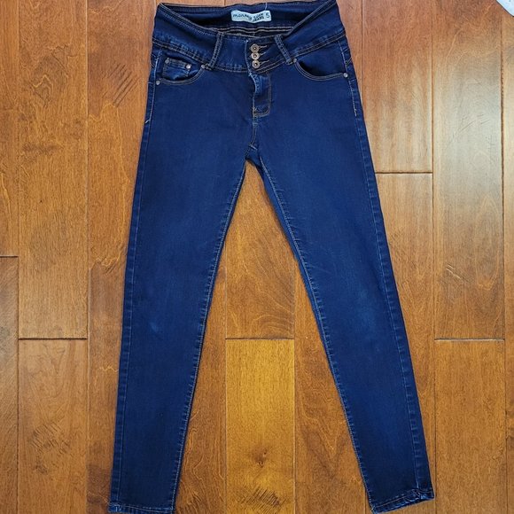 MONKEY RIDE JEANS DARKE BLUE - 3 BUTTON JEANS - JUNIORS SIZE 5 - Picture 3 of 11
